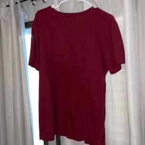 Mens big and tall maroon t shirt